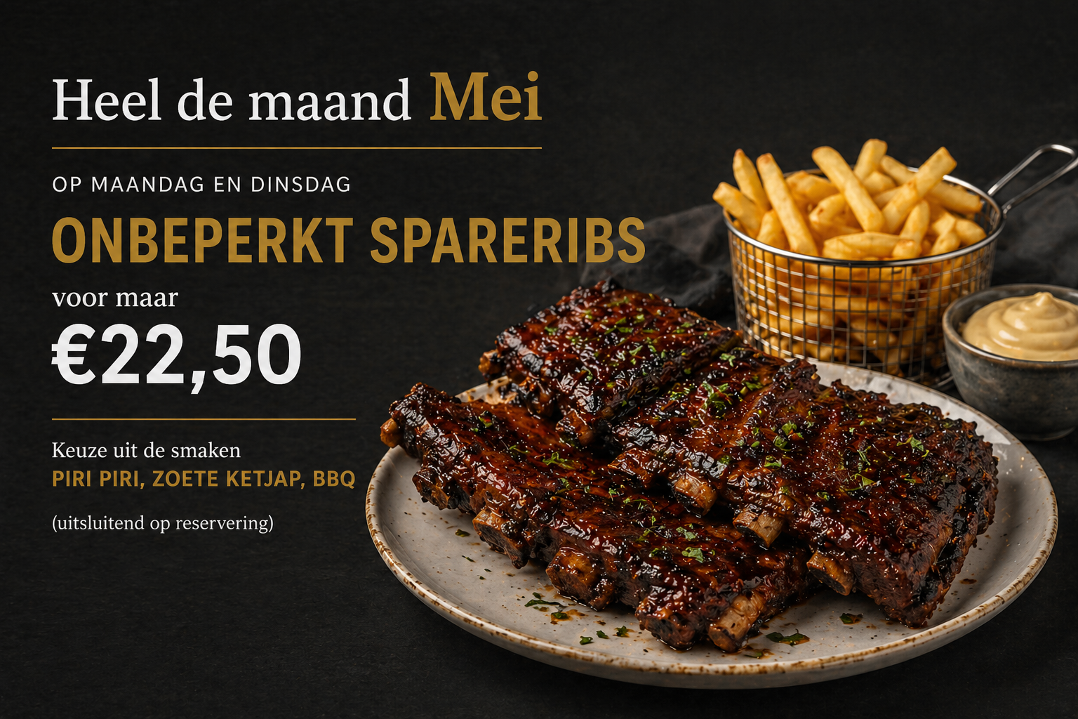 actie mei spareribs